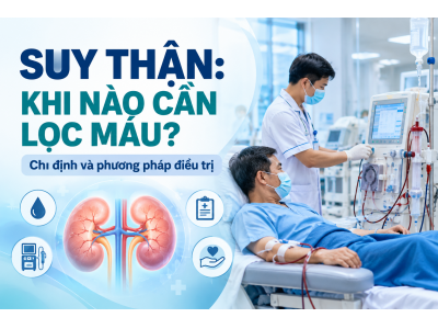Suy thận lọc máu khi nào? Chỉ định và phương pháp lọc máu