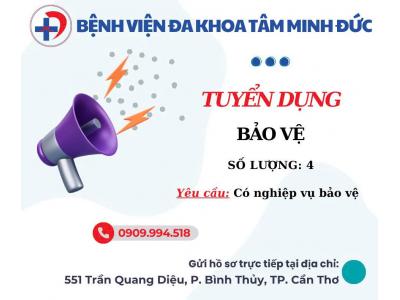 Thông báo tuyển dụng nhân viên bảo vệ – Tháng 08/2025
