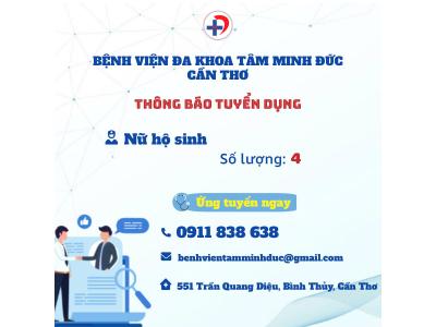 Tuyển dụng Nữ hộ sinh – Tháng 03/2026